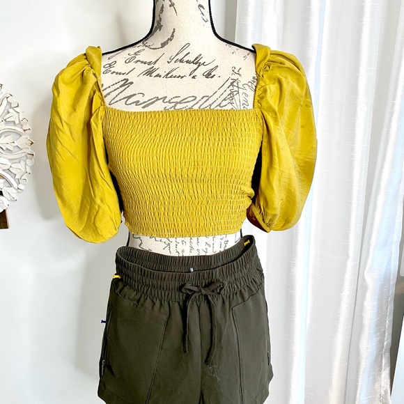 Zara Mustard Crop Top XS - Picture 6 of 7